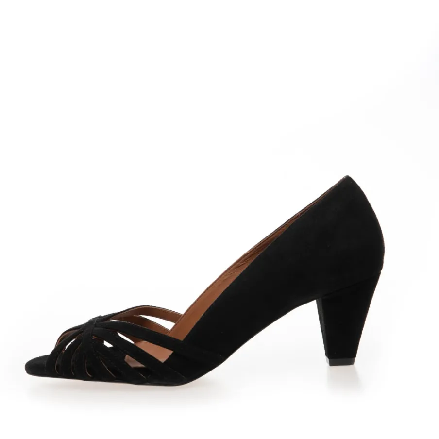 Copenhagen Shoes Sandaler Med Hæl|Stiletter^ALL I NEED SUEDE - Black Alli need suede heels black