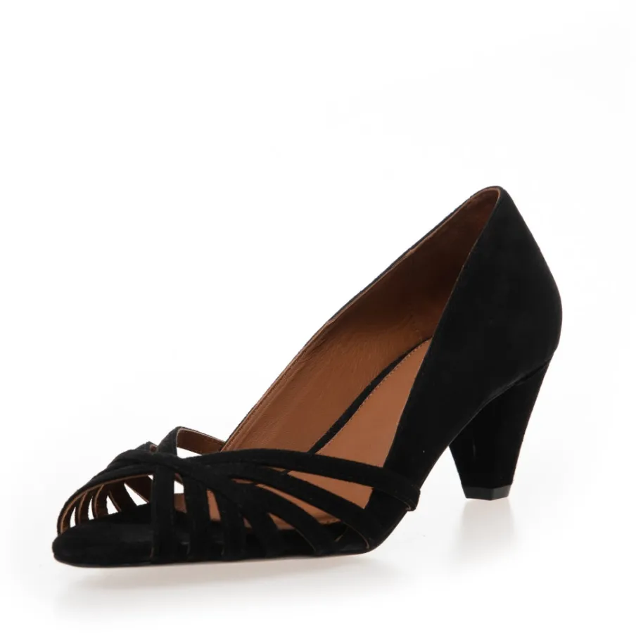 Copenhagen Shoes Sandaler Med Hæl|Stiletter^ALL I NEED SUEDE - Black Alli need suede heels black