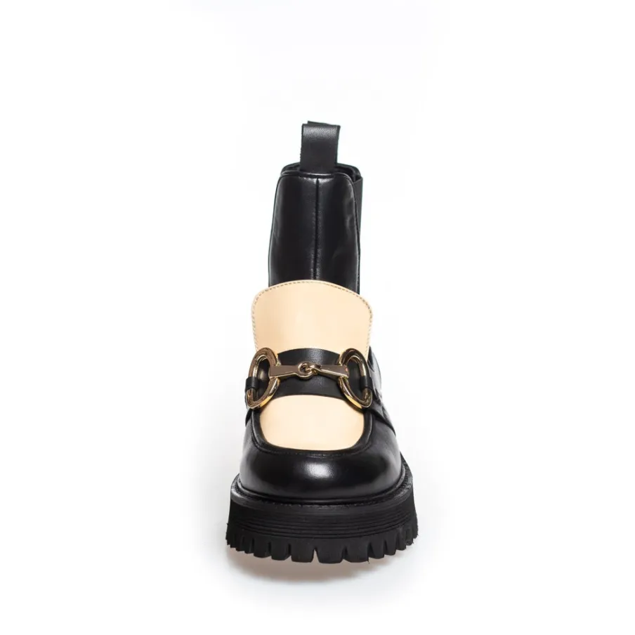 Copenhagen Shoes Chelsea Boots|Ankelstøvler^ALL I WANT MULTI - BLACK/BEIGE Alli want multi boot black beige