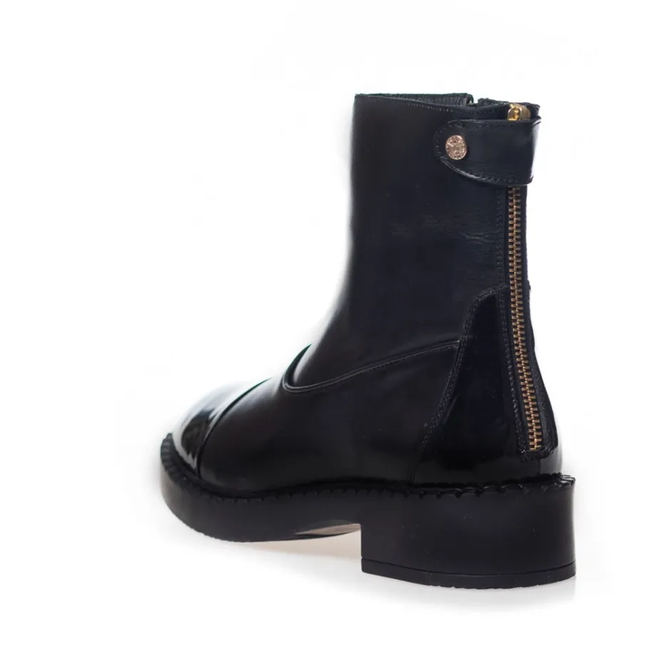 Copenhagen Shoes Ankelstøvler^AMIE BOOTS PATENT - BLACK PATENT Amieboots patent boot black patent