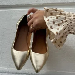 Copenhagen Shoes Ballerinasko^BALLERINA 23 Leather - Gold