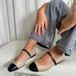 Copenhagen Shoes Ballerinasko^BE FOREVER - BLACK / NUDE Black nude