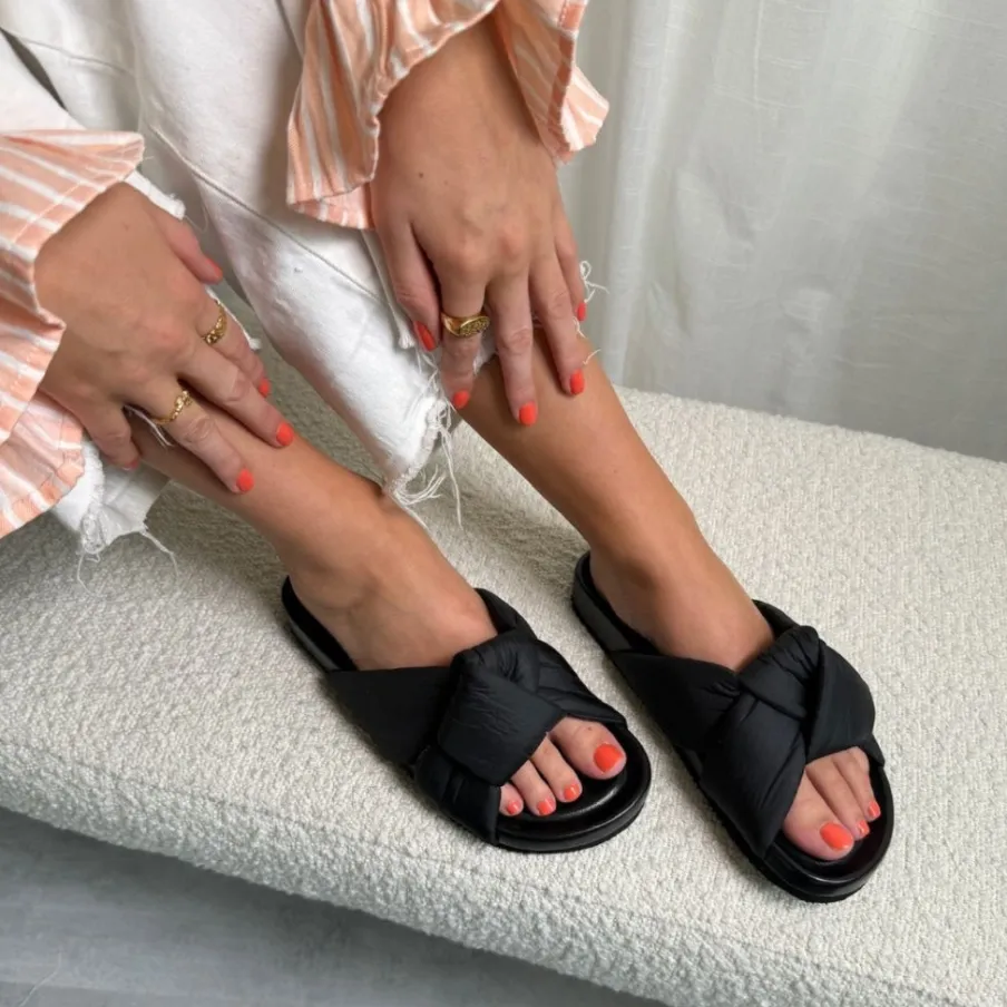 Copenhagen Shoes Flade Sandaler^BE LIKE ME - Black