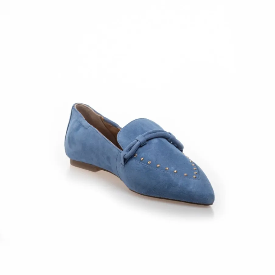 Copenhagen Shoes Loafers^BE YOU - SUEDE - DENIM Beyou suede loafer denim