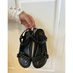 Copenhagen Shoes Flade Sandaler^BEACH - BLACK Beachsandal black