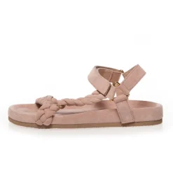Copenhagen Shoes Flade Sandaler^BEACH SUEDE - Papaya