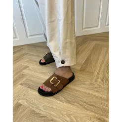 Copenhagen Shoes Flade Sandaler^BRING ME - Cognac