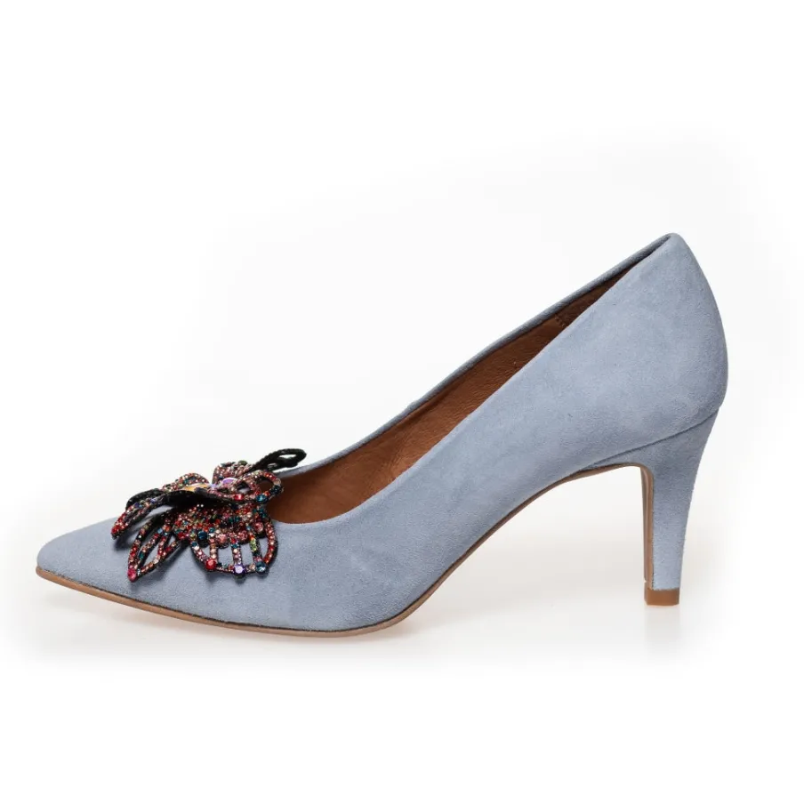 Copenhagen Shoes Stiletter^BUTTERFLY - BLUE FOG Butterflyheels blue fog