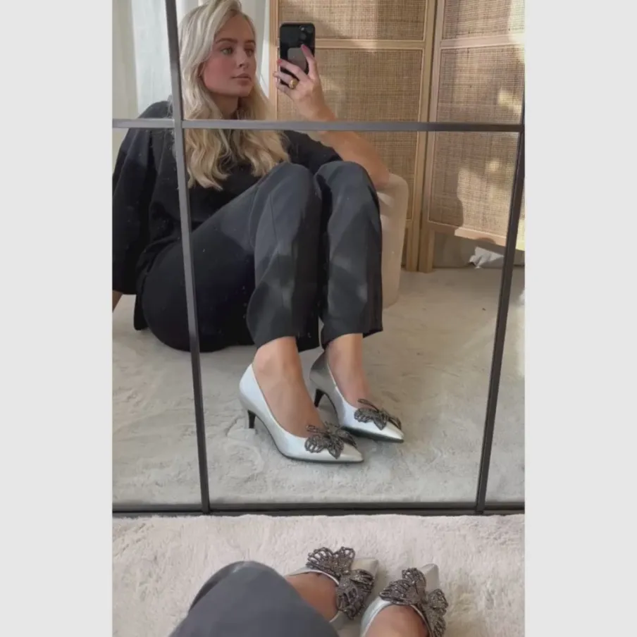 Copenhagen Shoes Stiletter^BUTTERFLY - SILVER - SILVER (ARGENTO) Butterflysilver heels silver argento