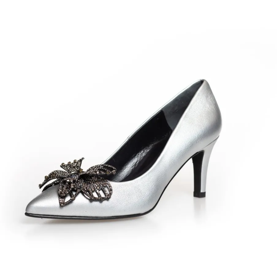 Copenhagen Shoes Stiletter^BUTTERFLY - SILVER - SILVER (ARGENTO) Butterflysilver heels silver argento