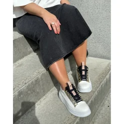 Copenhagen Shoes Sneakers^CAN I RUN - WHITE/BLACK White black