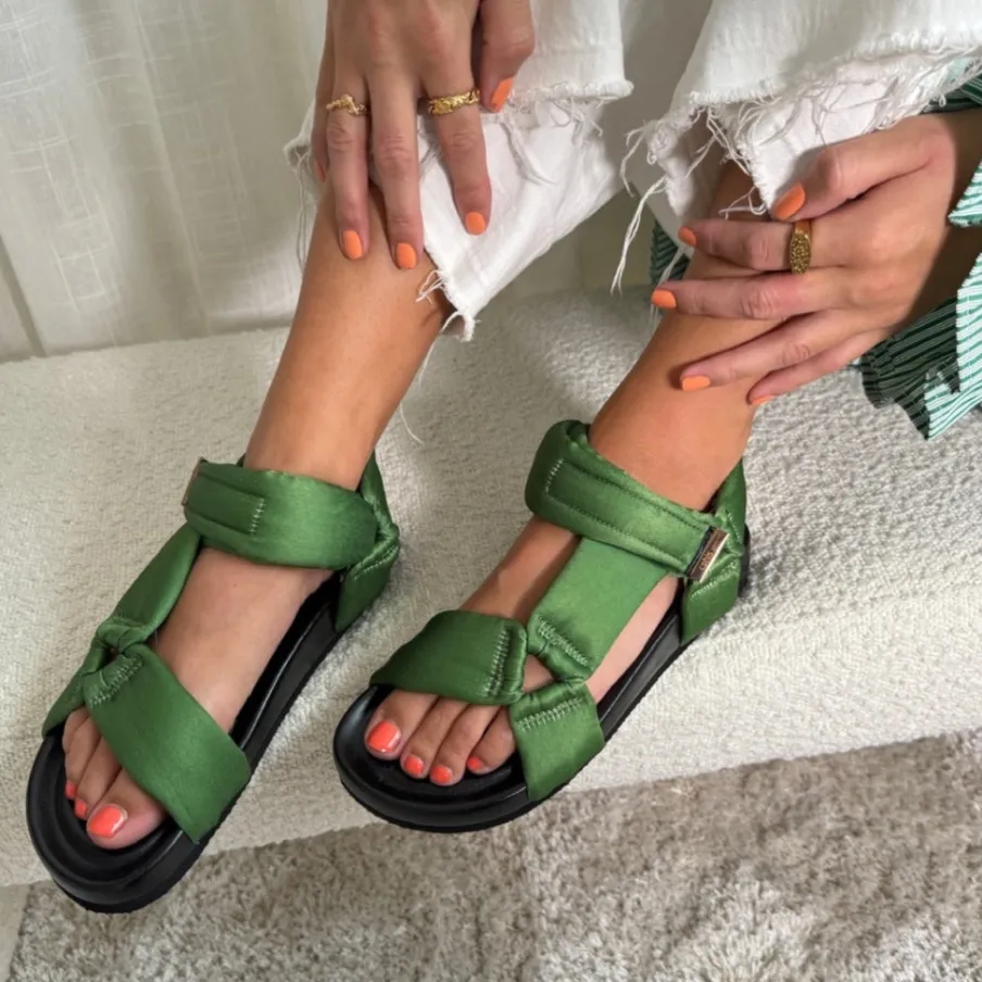 Copenhagen Shoes Flade Sandaler^CARRIE - Green