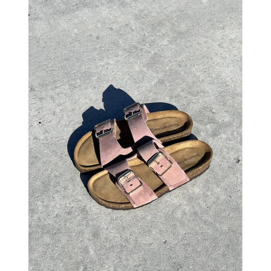 Copenhagen Shoes Flade Sandaler^CELINA SUEDE - Rosa