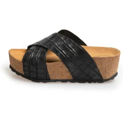 Copenhagen Shoes Sandaler Med Kilehæle^COCO - BLACK Cocosandaler med kilehael black
