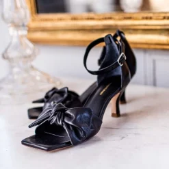 Copenhagen Shoes Sandaler Med Hæl^DANCING - Black Leather Dancingheels black leather