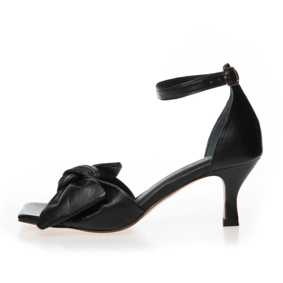 Copenhagen Shoes Sandaler Med Hæl|Stiletter^DANCING 23 LEATHER - Black Leather Dancing23 leather heels black leather