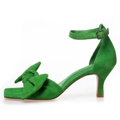 Copenhagen Shoes Sandaler Med Hæl|Stiletter^DANCING 23 SUEDE - NEW GREEN (PARROT GREEN) Dancing23 suede heels new green parrot green
