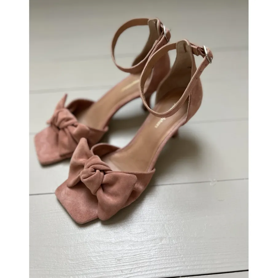 Copenhagen Shoes Sandaler Med Hæl|Stiletter^DANCING 23 SUEDE - PAPAYA Dancing23 suede heels papaya