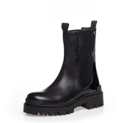 Copenhagen Shoes Chelsea Boots|Ankelstøvler^DAY DREAMING - BLACK W/PATENT HEEL Daydreaming boot black w patent heel