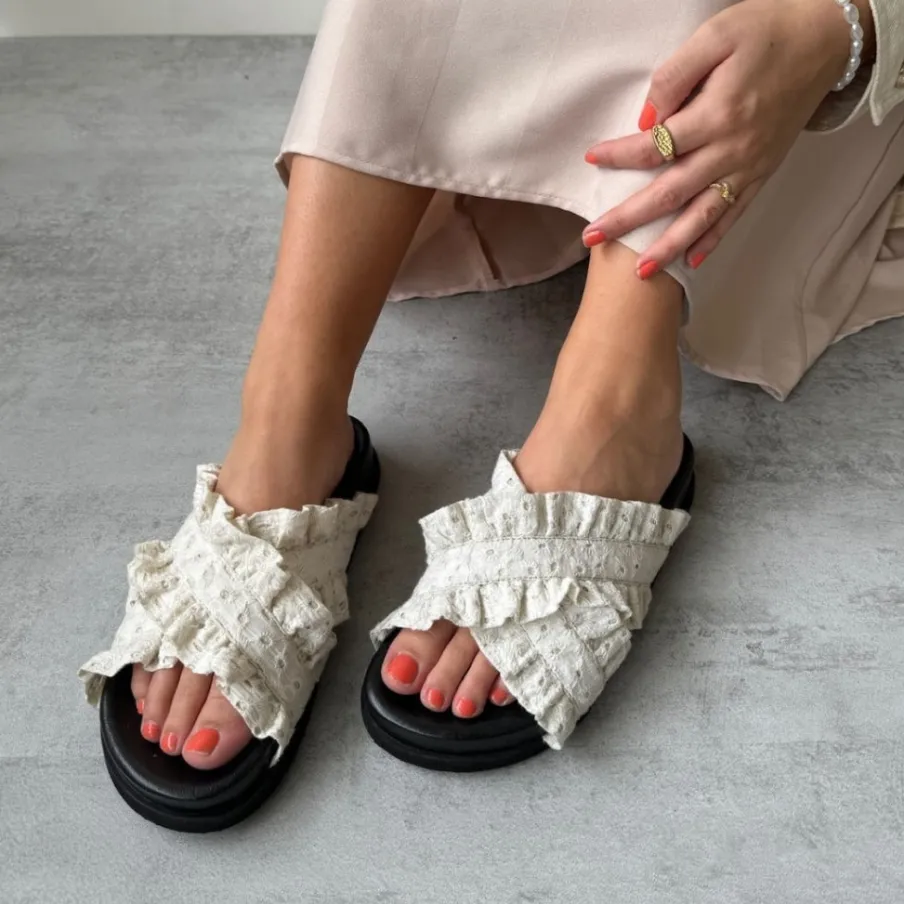Copenhagen Shoes Flade Sandaler^DAYSI - ! White