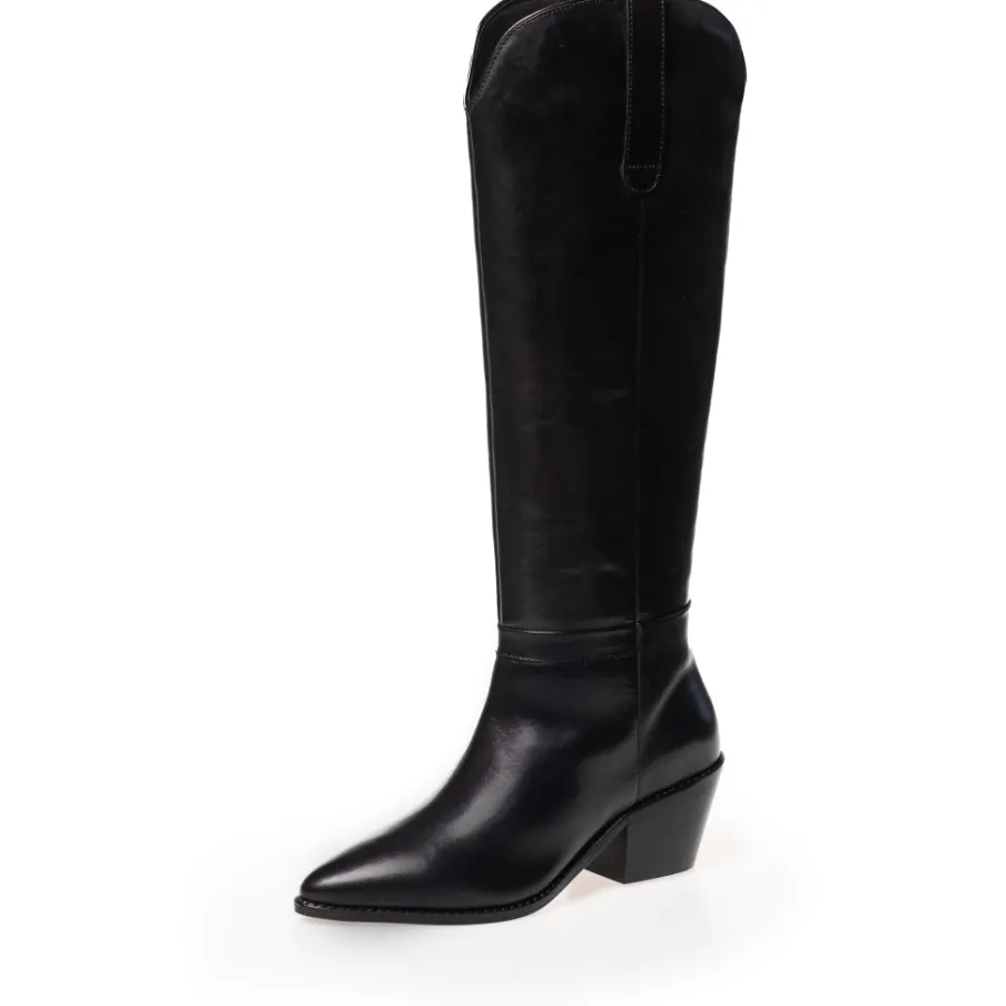 Copenhagen Shoes Støvler Med Hæl|Lange Støvler^DIVIDED - Black