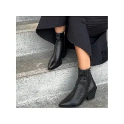 Copenhagen Shoes Ankelstøvler|Støvler Med Hæl^DIVIDED LOW - BLACK Dividedlow stoevler black