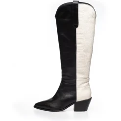 Copenhagen Shoes Støvler Med Hæl|Lange Støvler^DIVIDED MULTI - BLACK/OFF WHITE Black off white