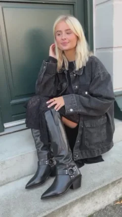 Copenhagen Shoes Støvler Med Hæl|Lange Støvler^DIVIDED VIBES - Black