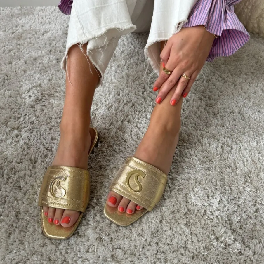 Copenhagen Shoes Flade Sandaler^DRESSED UP - Gold