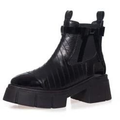 Copenhagen Shoes Ankelstøvler^FALLING - BLACK PATENT Fallingboot black patent