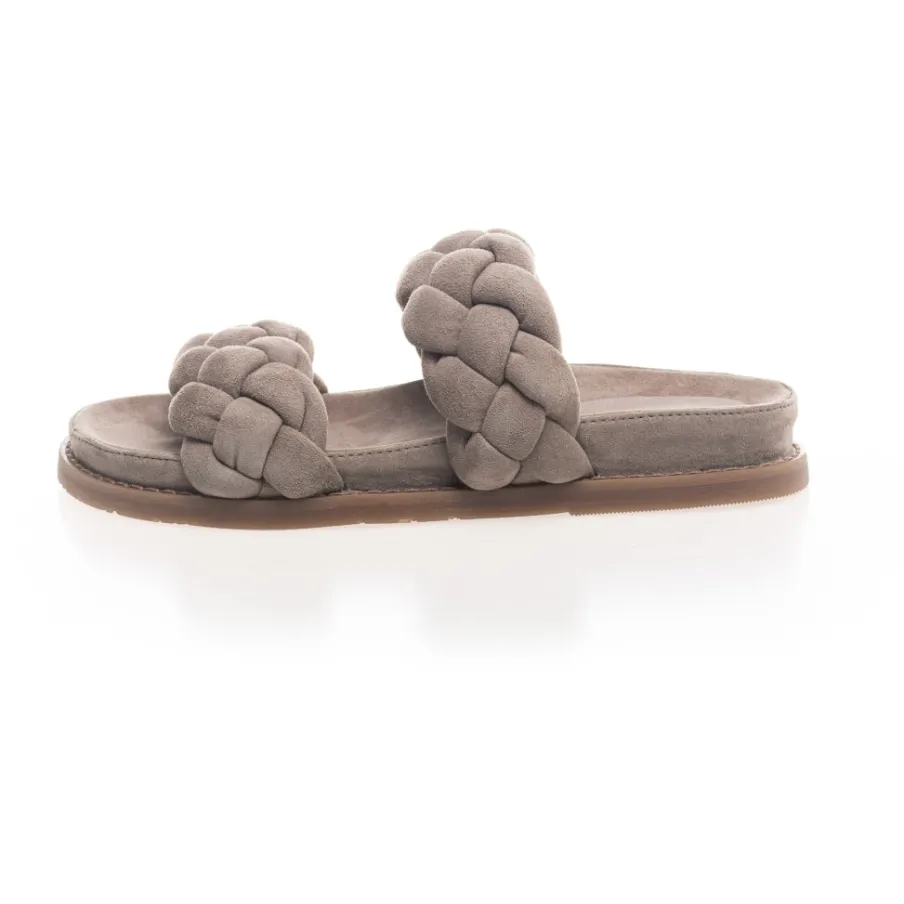 Copenhagen Shoes Flade Sandaler^FASHIONISTA SUEDE 22 - Biscuit