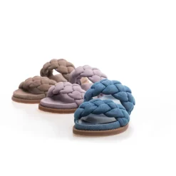 Copenhagen Shoes Flade Sandaler^FASHIONISTA SUEDE 22 - Biscuit