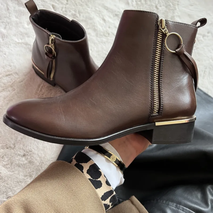 Copenhagen Shoes Ankelstøvler^FEVER Leather 20 - Dark Brown Feverleather 20 boot dark brown