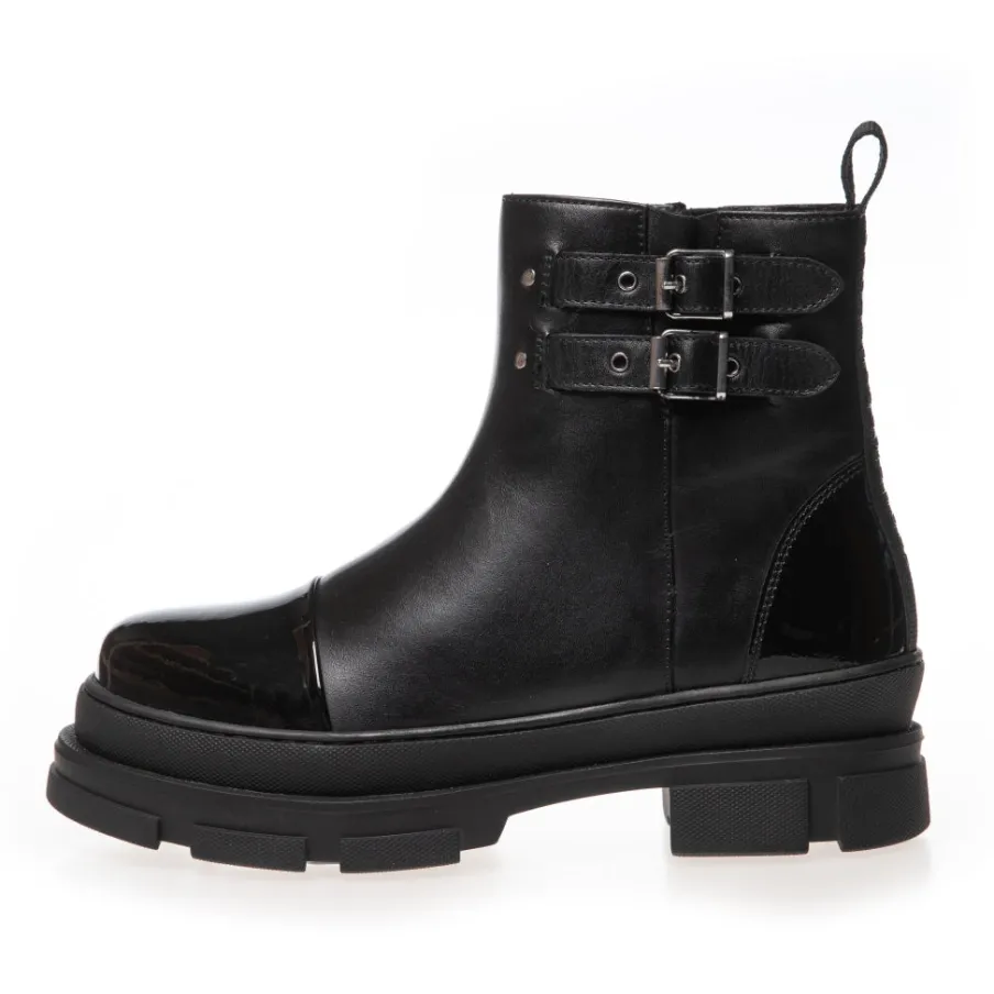 Copenhagen Shoes Chelsea Boots|Ankelstøvler^FOLLOW THE WAY - Black Patent Followthe way stoevler black patent