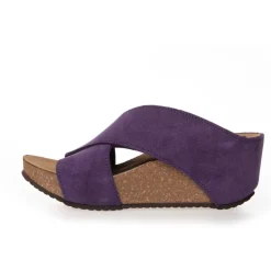Copenhagen Shoes Sandaler Med Kilehæle^FRANCES 22 Suede - VIOLET (VIOLA U-27) Violet viola u 27