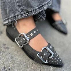 Copenhagen Shoes Loafers|Ballerinasko^FUTURE VIBES - Black denim