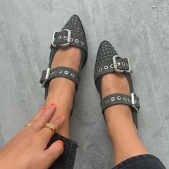 Copenhagen Shoes Loafers|Ballerinasko^FUTURE VIBES - Black denim
