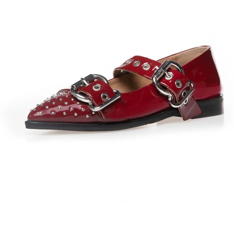 Copenhagen Shoes Loafers|Ballerinasko^FUTURE VIBES PATENT (P) - Bordo