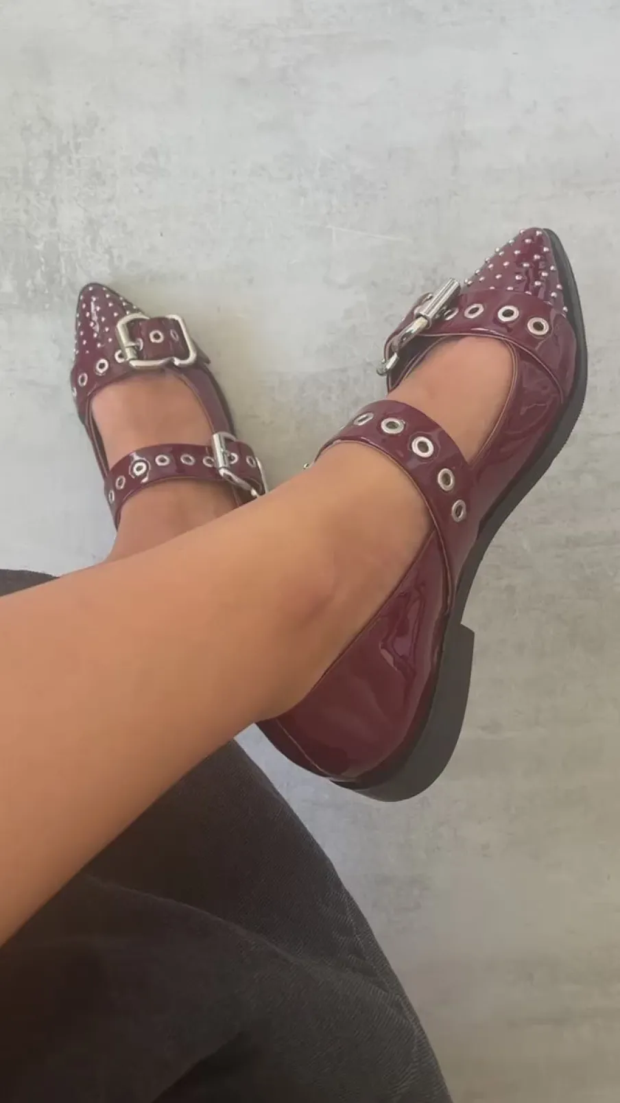 Copenhagen Shoes Loafers|Ballerinasko^FUTURE VIBES PATENT (P) - Bordo