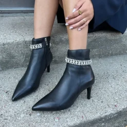 Copenhagen Shoes Støvler Med Hæl|Ankelstøvler^GIRLS AND DIAMONDS - Copenhagenshoes By Josefine Valentin - BLACK Girlsand diamonds copenhagenshoes by josefine valentin boot black