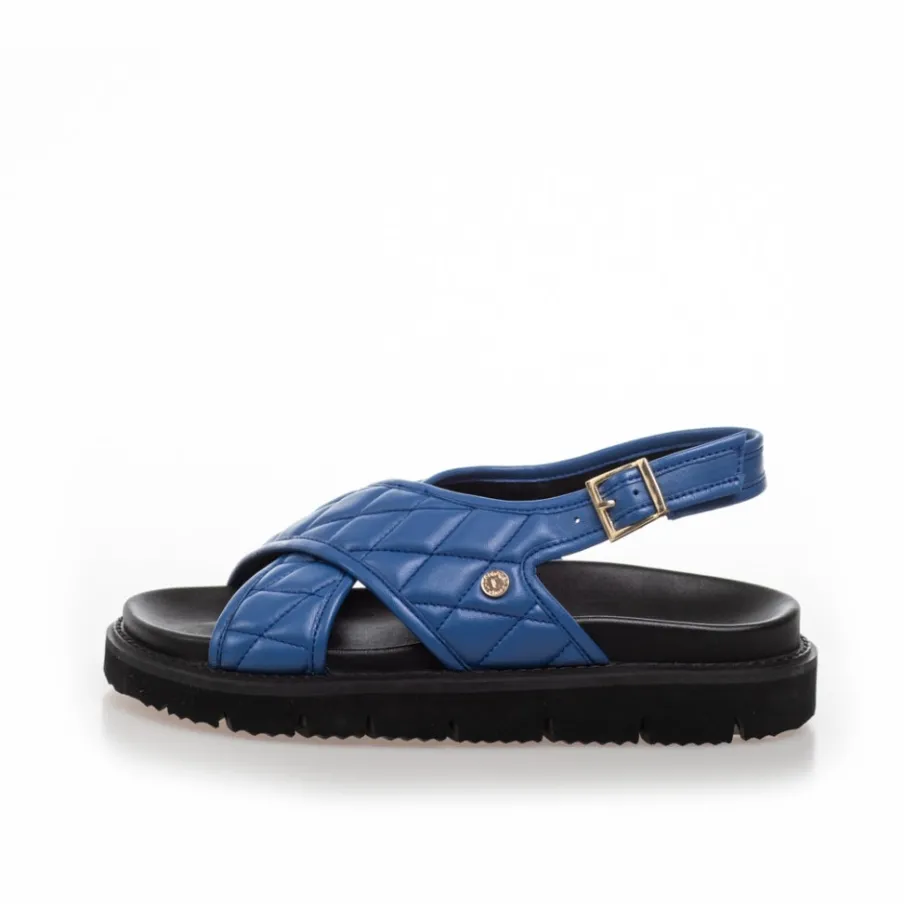 Copenhagen Shoes Flade Sandaler^GOING WILD - Blue Goingwild sandal blue