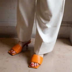 Copenhagen Shoes Sandaler Med Hæl|Stiletter^GOOD VIBES - ORANGE Goodvibes sandal orange