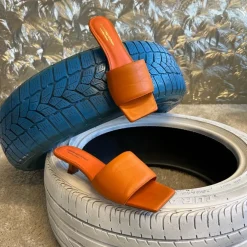Copenhagen Shoes Sandaler Med Hæl|Stiletter^GOOD VIBES - ORANGE Goodvibes sandal orange