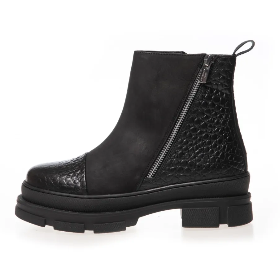 Copenhagen Shoes Chelsea Boots|Ankelstøvler^GOOD VIBES ONLY - BLACK Goodvibes only stoevler black