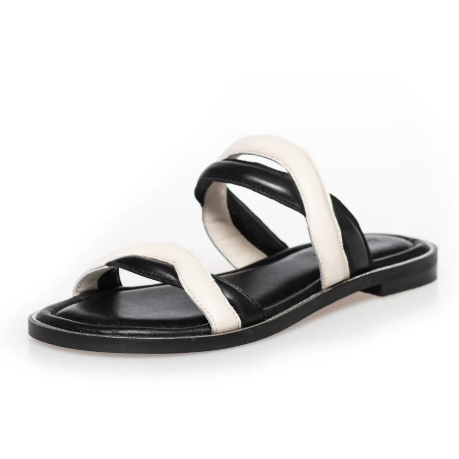 Copenhagen Shoes Flade Sandaler^HOLIDAY VIBES - BLACK/BEIGE Black beige