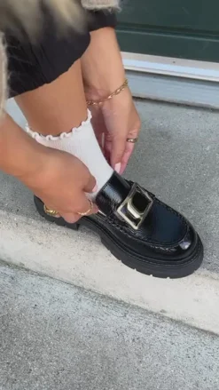 Copenhagen Shoes Loafers^ICONIC WALK PATENT - Black patent