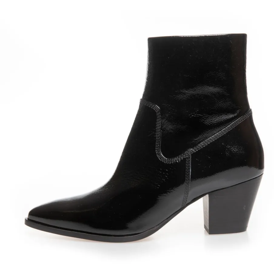 Copenhagen Shoes Ankelstøvler^IT'S ALL ABOUT WALKING - PATENT - BLACK PATENT Itsall about walking patent stoevler black patent