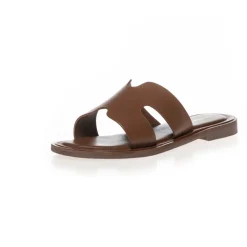 Copenhagen Shoes Flade Sandaler^IVY - LEATHER - Cognac
