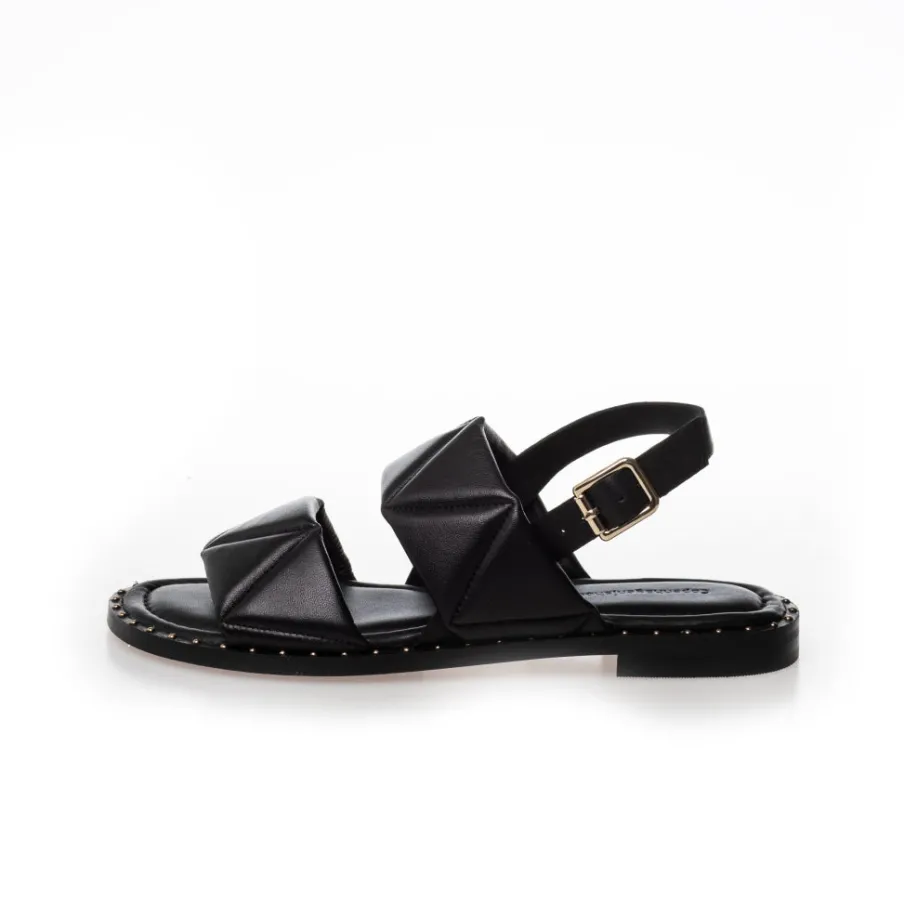 Copenhagen Shoes Flade Sandaler^JUST BECAUSE - BLACK Justbecause sandal black