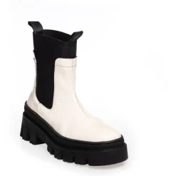 Copenhagen Shoes Chelsea Boots|Ankelstøvler^KEEP GOING PATENT - Cream Keepgoing patent boot cream